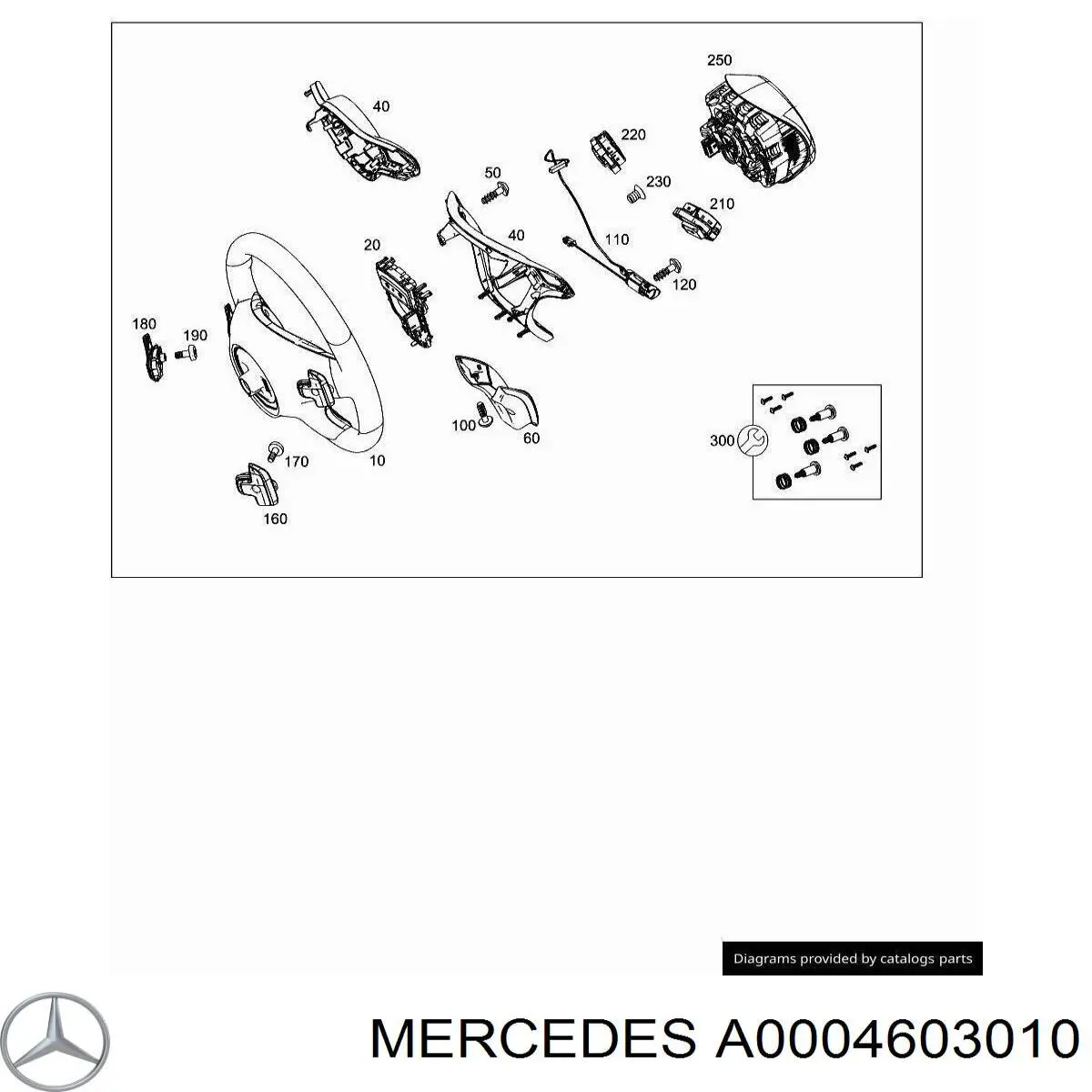 Кріпильна пластина рульового колеса Mercedes A0004603010 ціна, від 38.01 USD