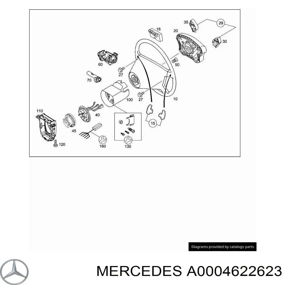  Mercedes A0004622623 ціна, від 3.72 USD