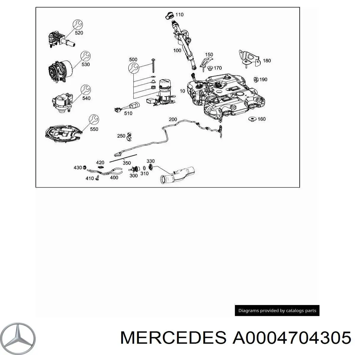  Mercedes A0004704305 ціна, від 6.33 USD