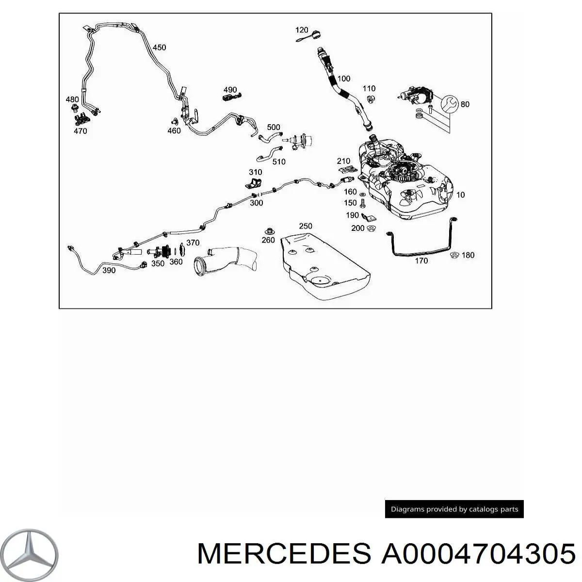 Купити A0004704305 Mercedes 