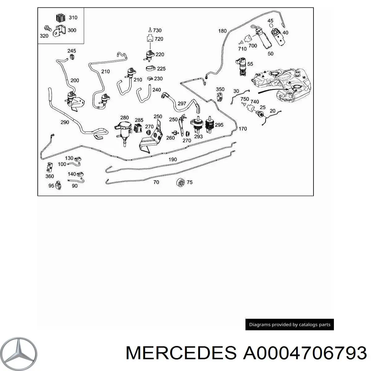  Mercedes A0004708693 ціна, від 19.00 USD