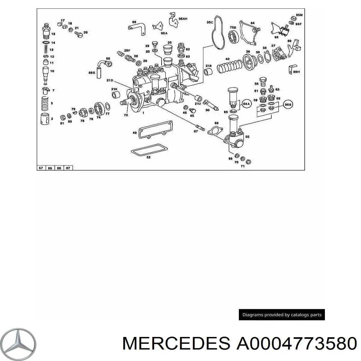 A0004773580 Mercedes фільтр паливний