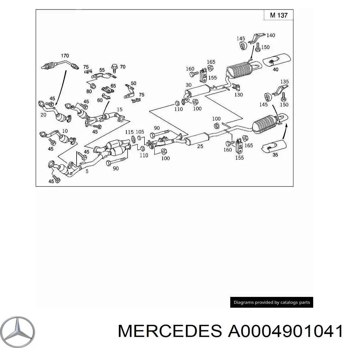 Купити A0004901041 Mercedes 