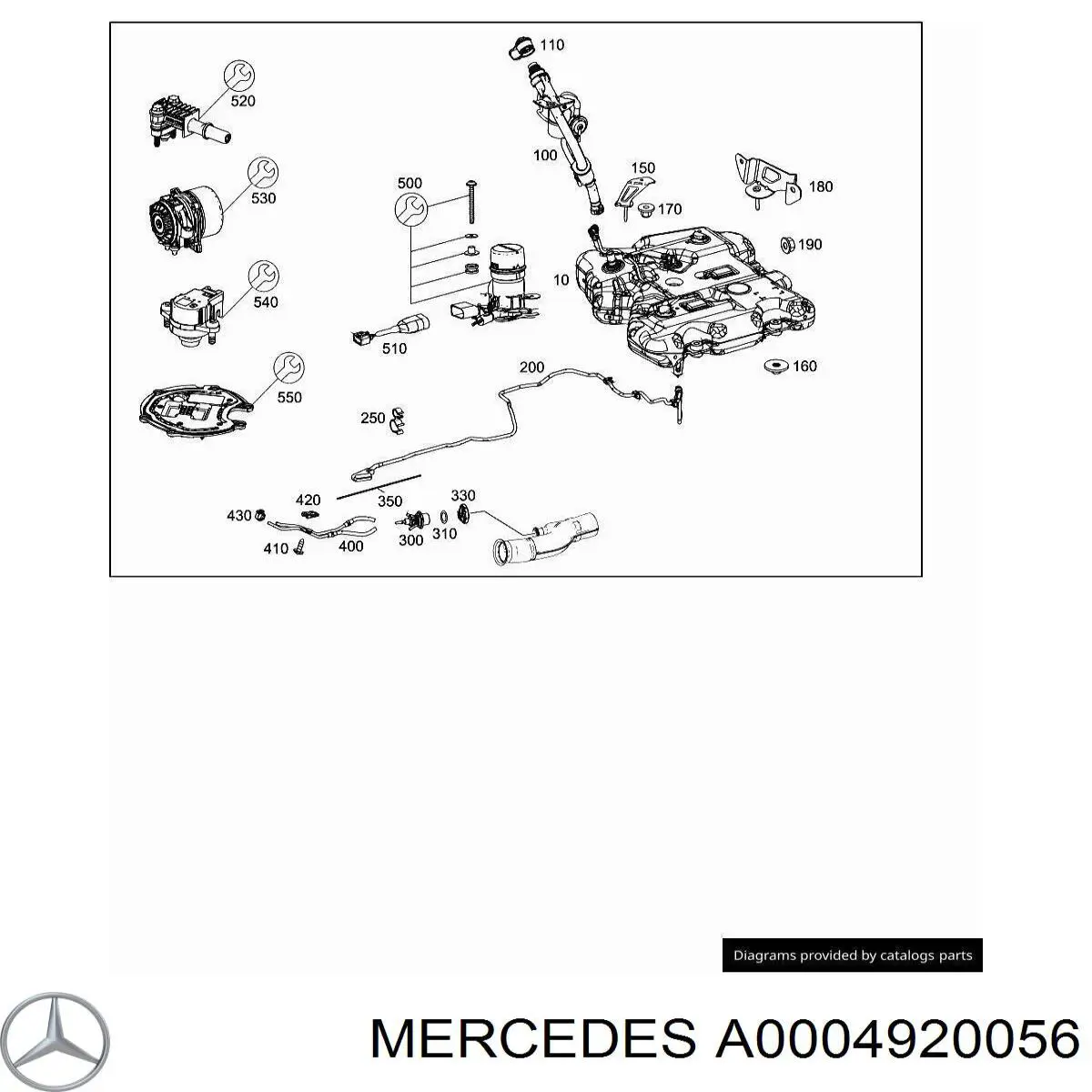  Mercedes A0004920056 ціна, від 12.27 USD