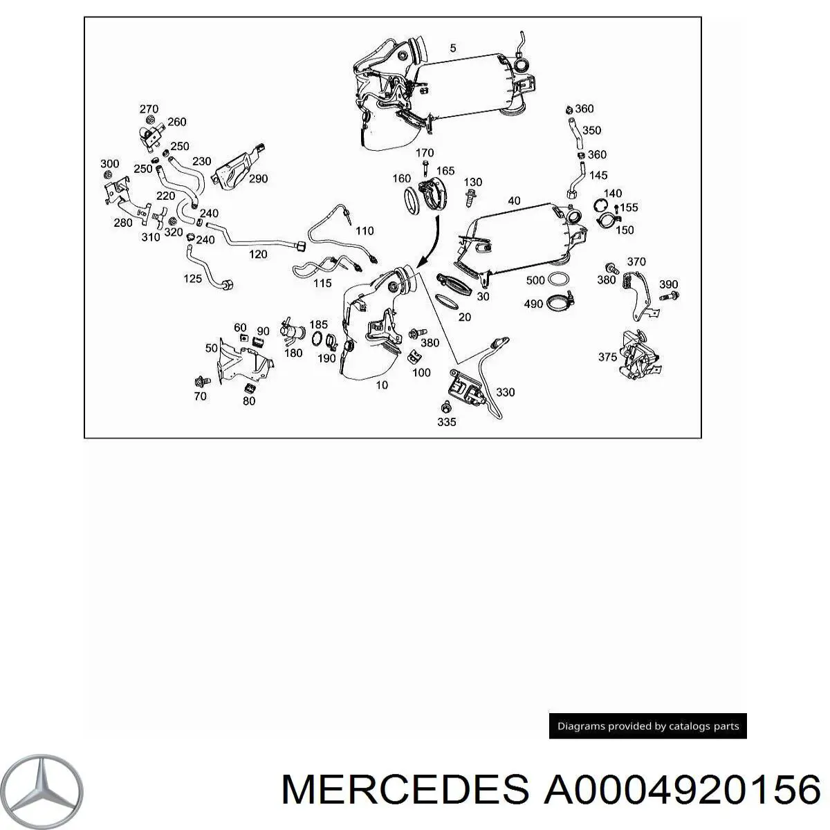 Купити A0004920156 Mercedes Кільце ущільнювача форсунки Ad Blue