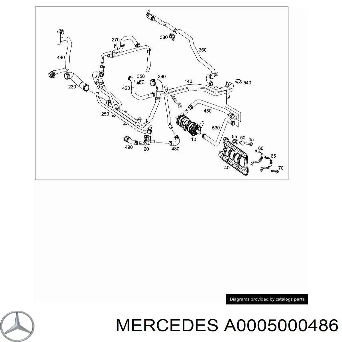 Водяний насос охолодження електричний додатковий Mercedes A0005000486 ціна, від 292.72 USD