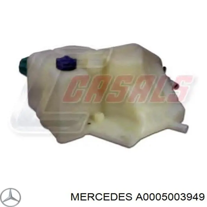 Бачок системи охолодження двигуна розширювальний Mercedes A0005003949 ціна, від 101.19 USD