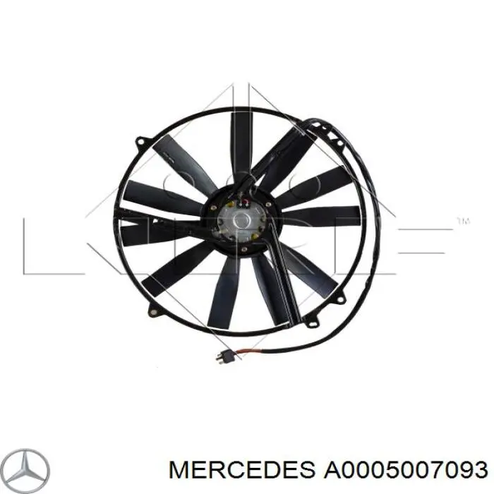 Вентилятор охолодження радіатора A0005007093 Mercedes