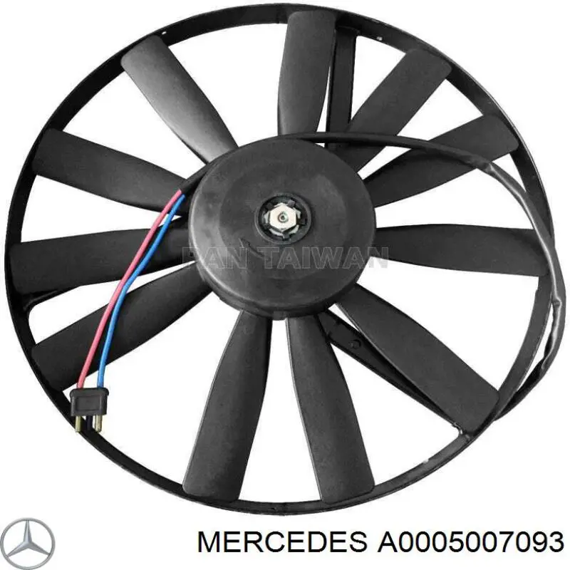 Вентилятор радіатора Mercedes A0005007093 ціна, від 89.45 USD