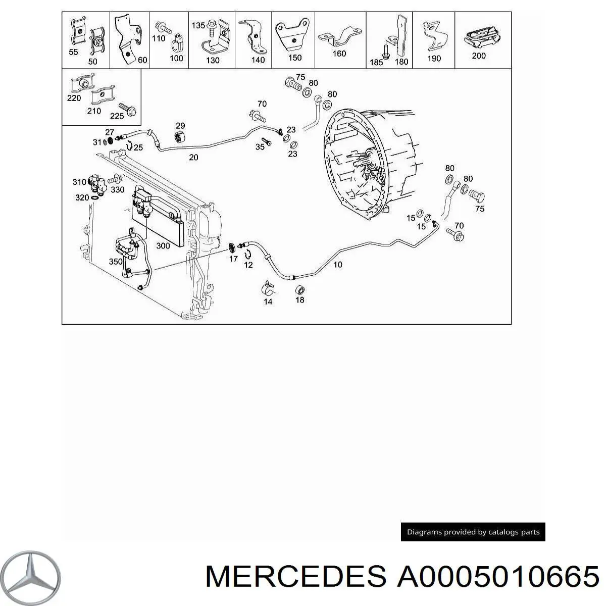 A0005010665 Mercedes Термостат системи охолодження масла АКПП