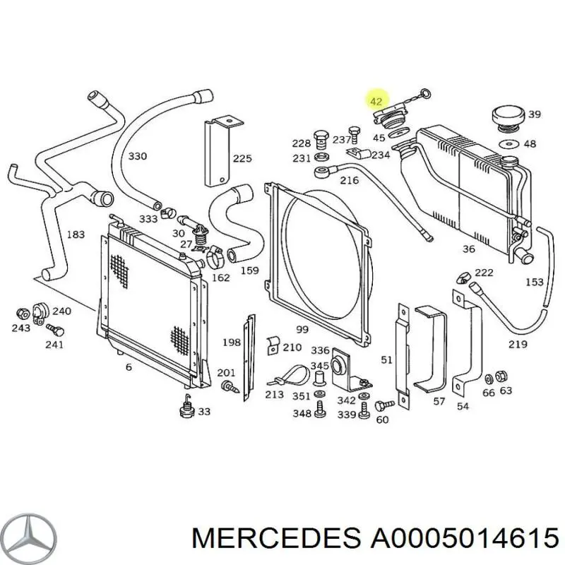 Кришка бачка радіатора Mercedes A0005014615 ціна, від 5.32 USD
