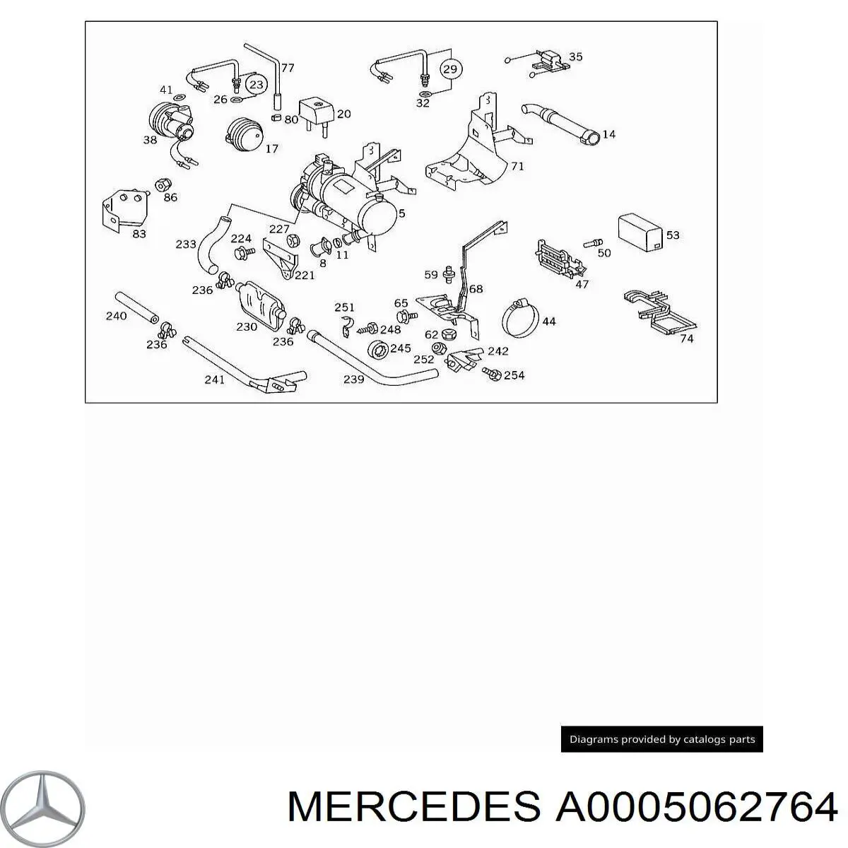A0005062764 Mercedes Кран пічки (обігрівача)