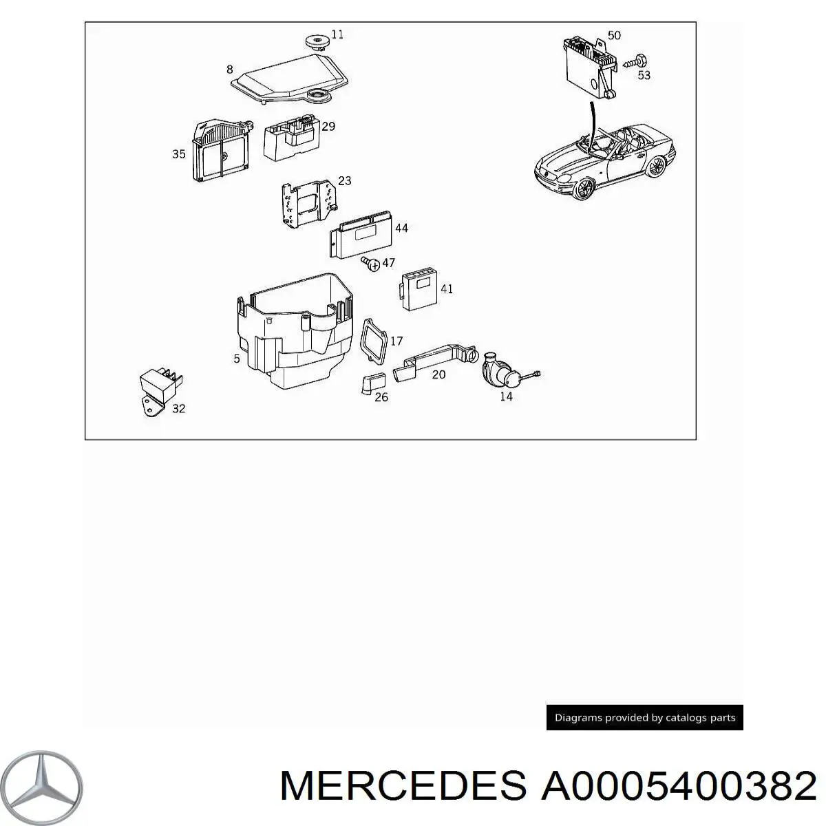 Купити A0005400382 Mercedes 