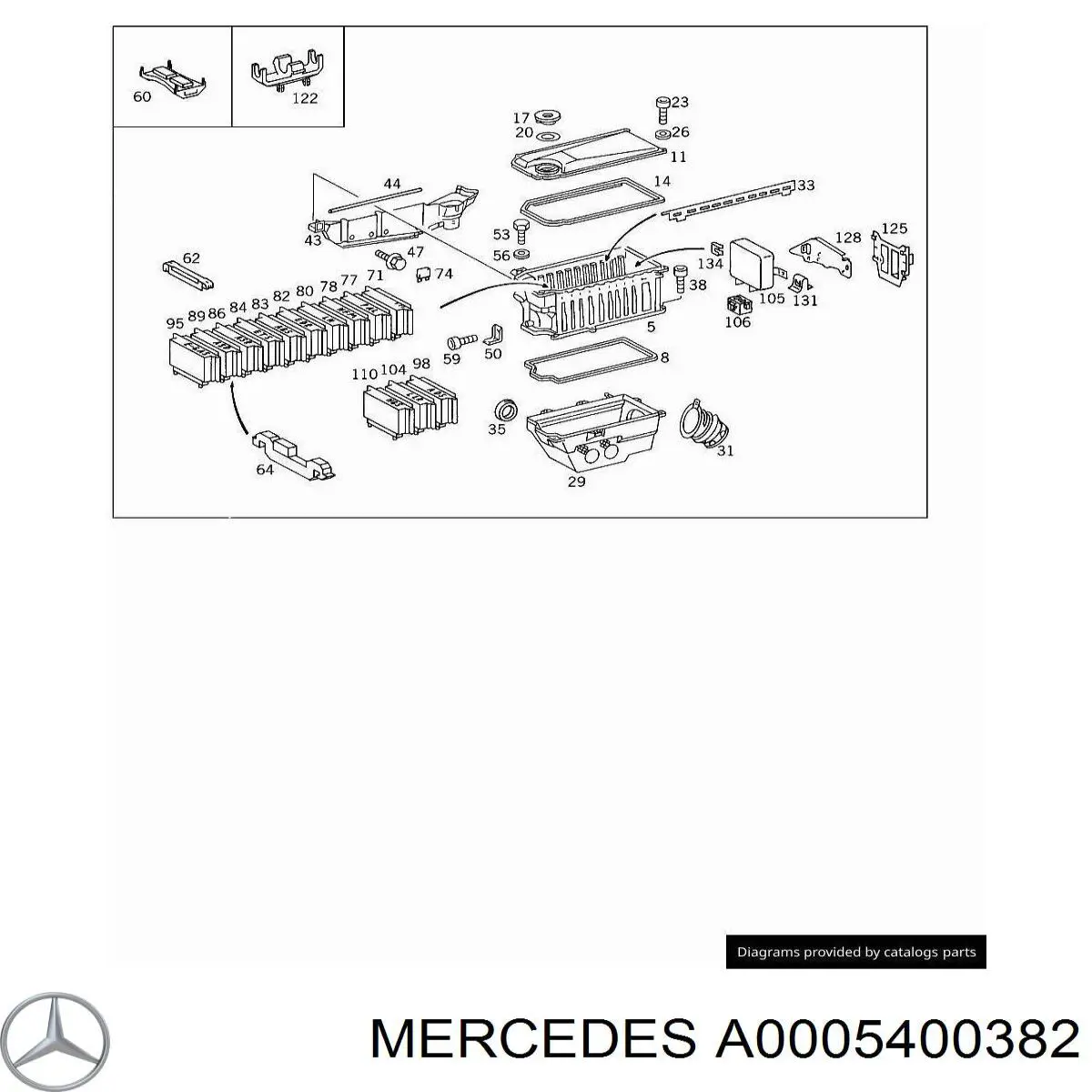 A0005400382 Mercedes 