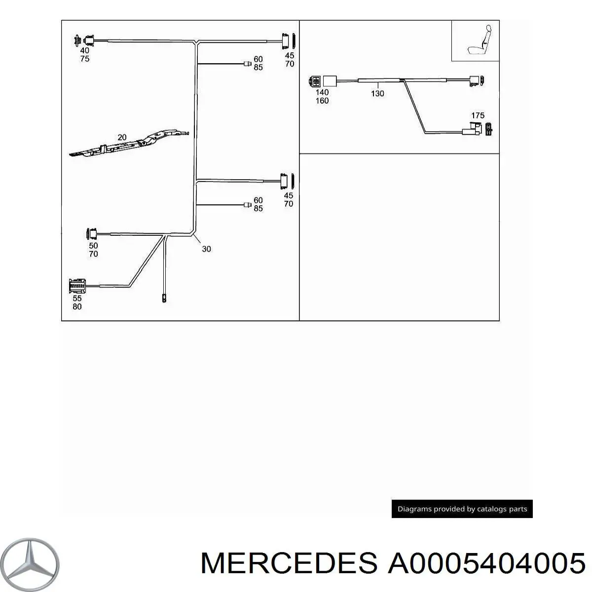 Купити A0005404005 Mercedes 