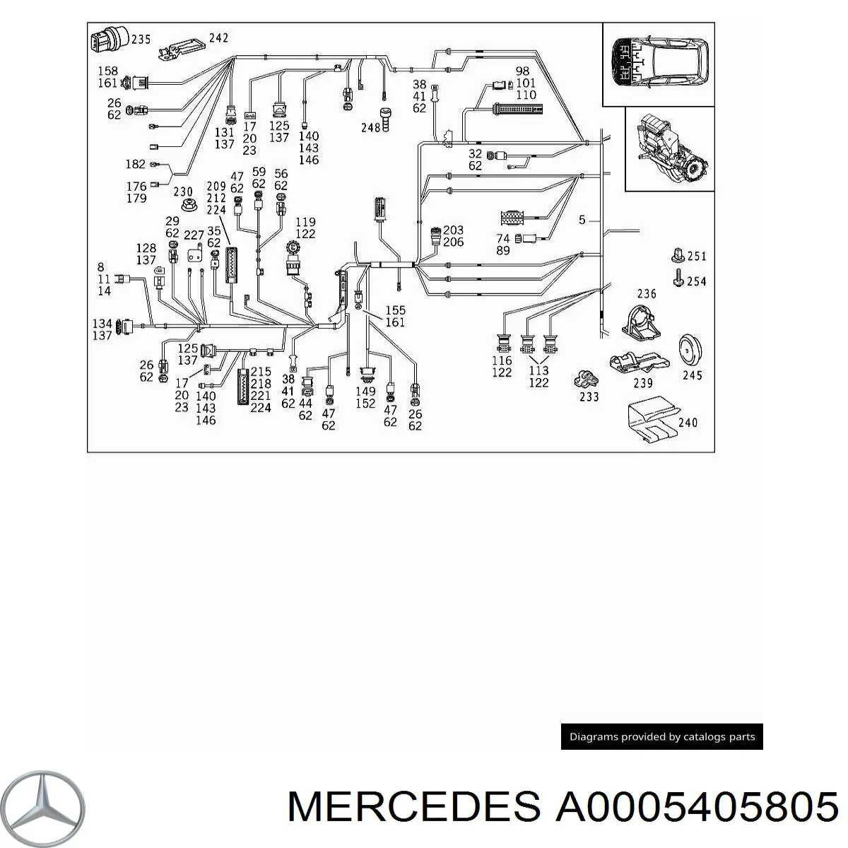  0005405805 Mercedes