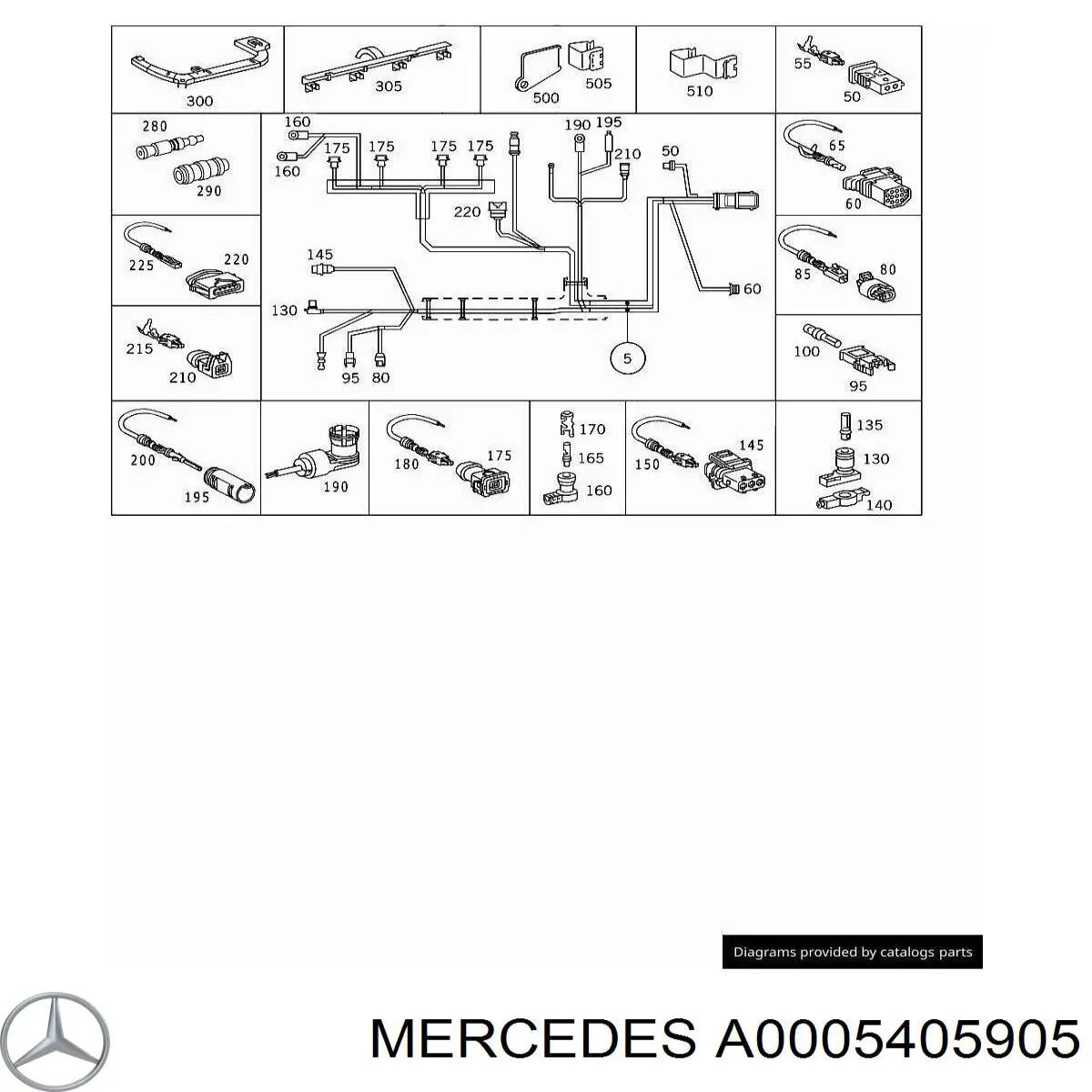 A0325456728 Mercedes Електропроводка моторного віддсіка