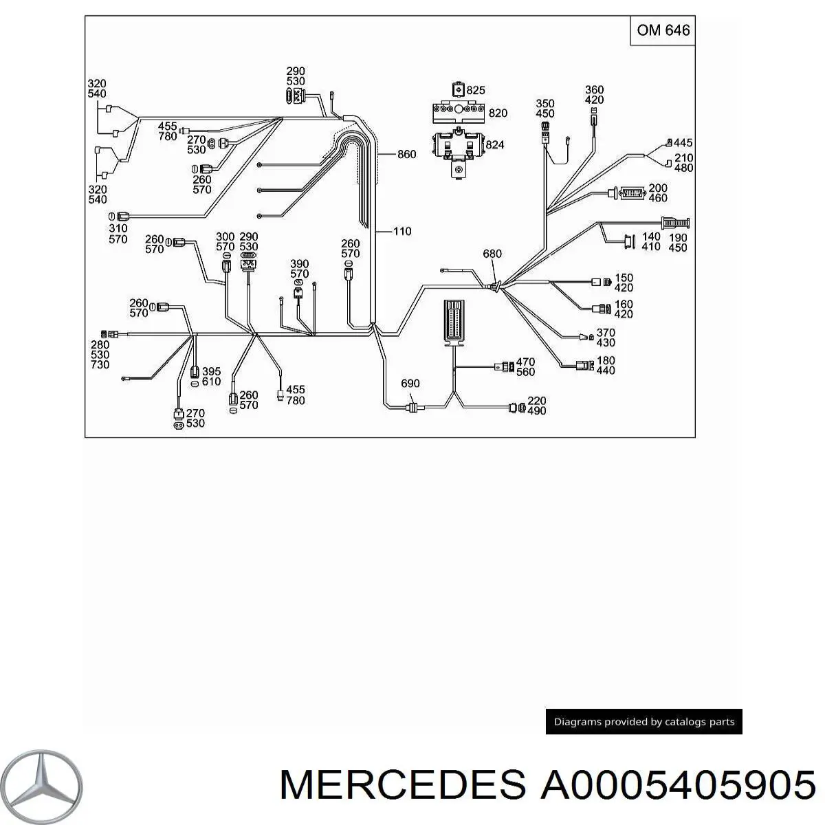 Джгут проводів моторного відсіку Mercedes A0325456728 ціна, від 4.04 USD