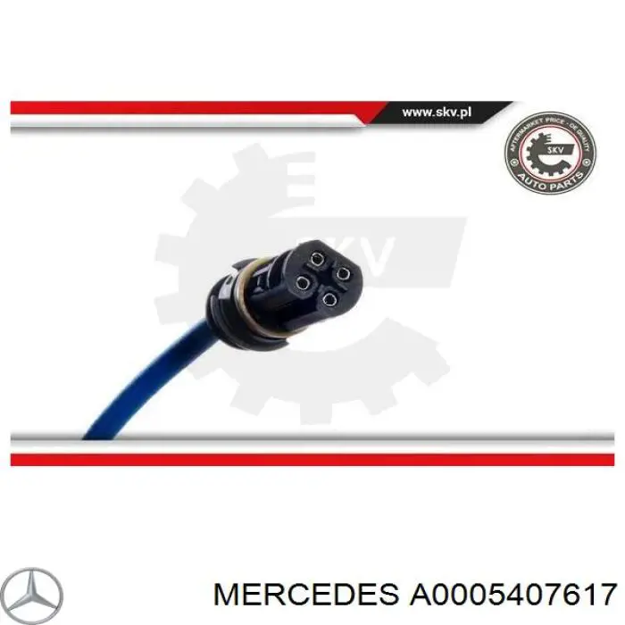 Лямбда-зонд, датчик кисню до каталізатора, правий A0005407617 Mercedes