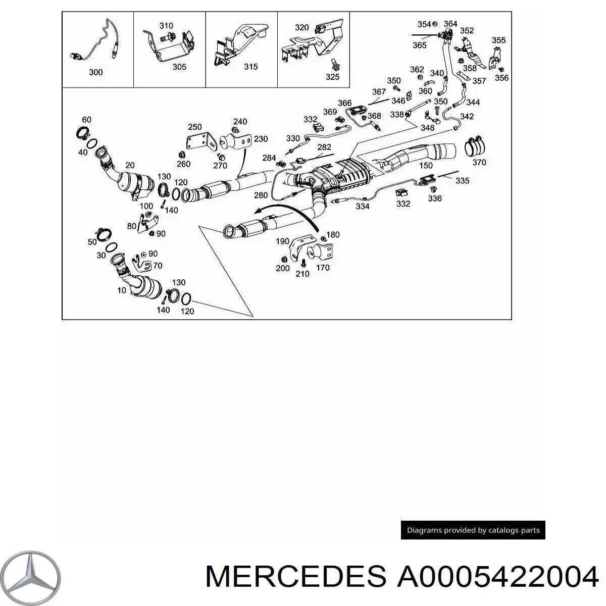  Mercedes A0005422004 ціна, від 111.88 USD