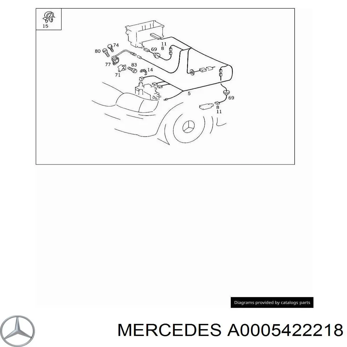 A0005422218 Mercedes Датчик вертикального прискорення