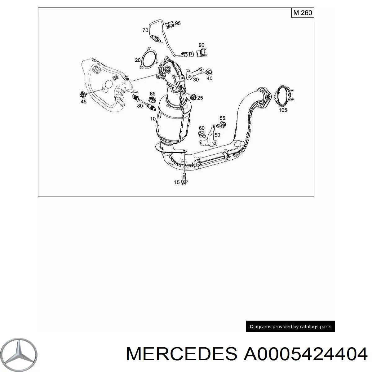 Mercedes A0005424404 ціна, від 139.23 USD