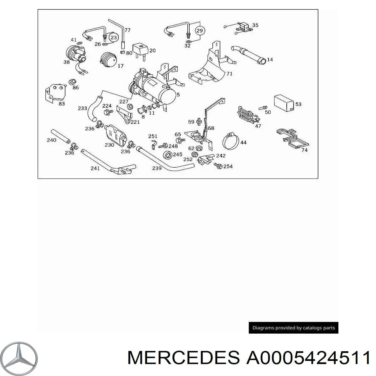 Купити A0005424511 Mercedes Пульт управління автономного обігрівача
