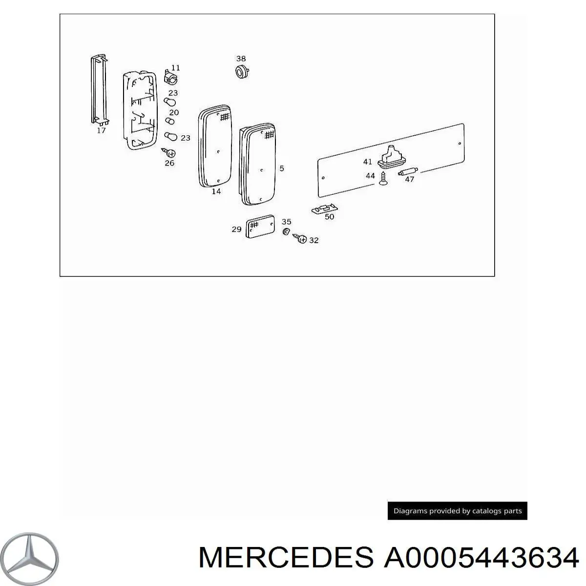  Mercedes A0005443634 ціна, від 50.32 USD