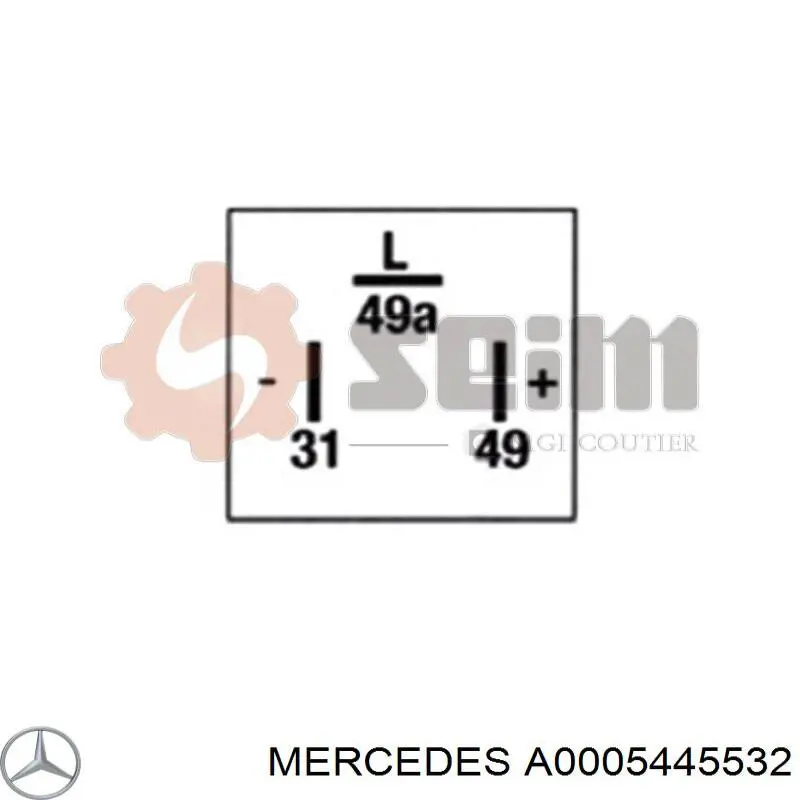 Купити A0005445532 Mercedes Реле поворотів