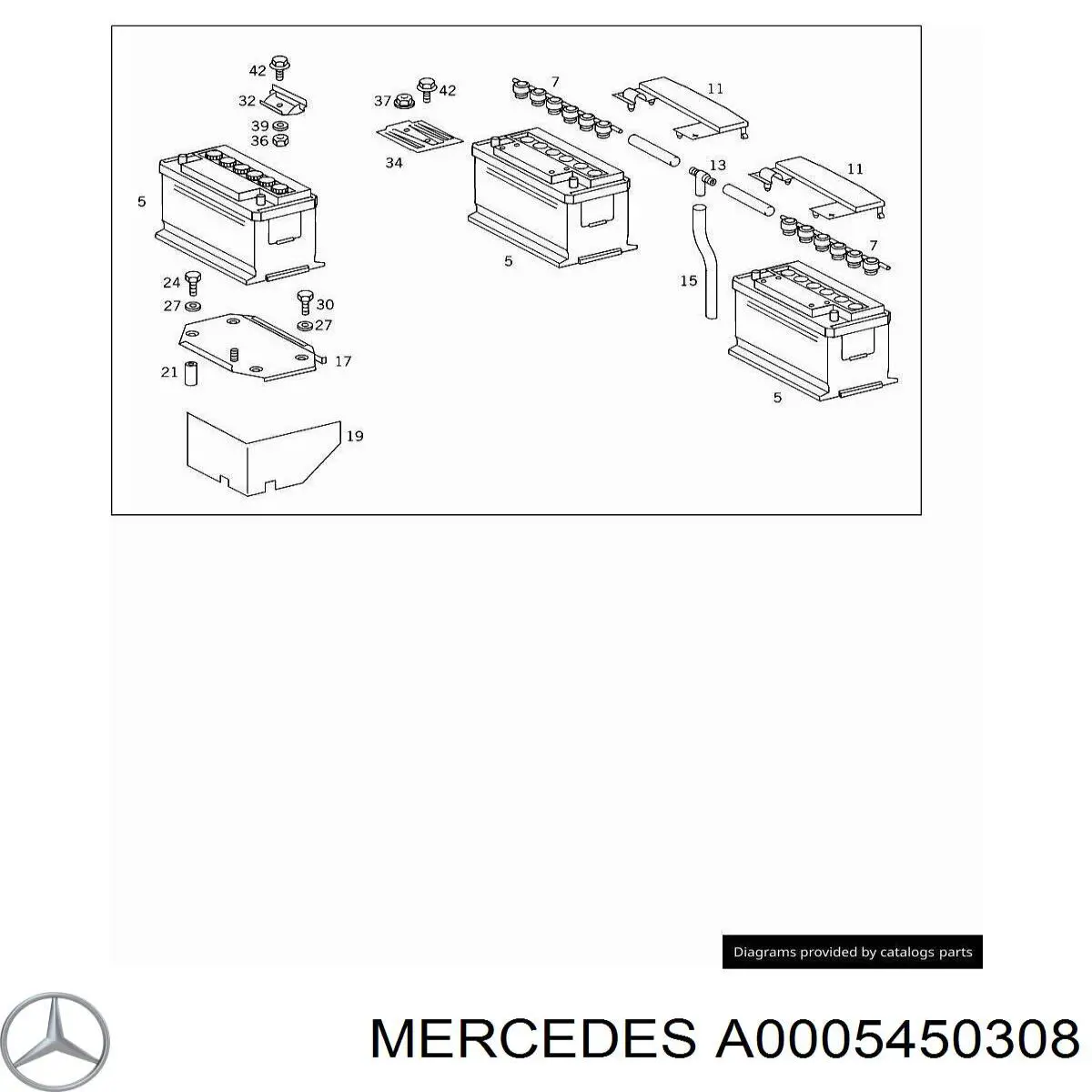 Купити A0005450308 Mercedes Вимикач маси