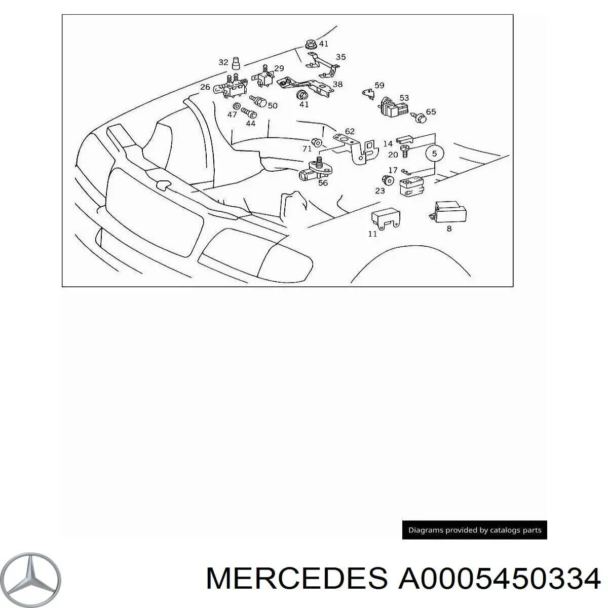 Mercedes A0005450334 ціна, від 0.38 USD