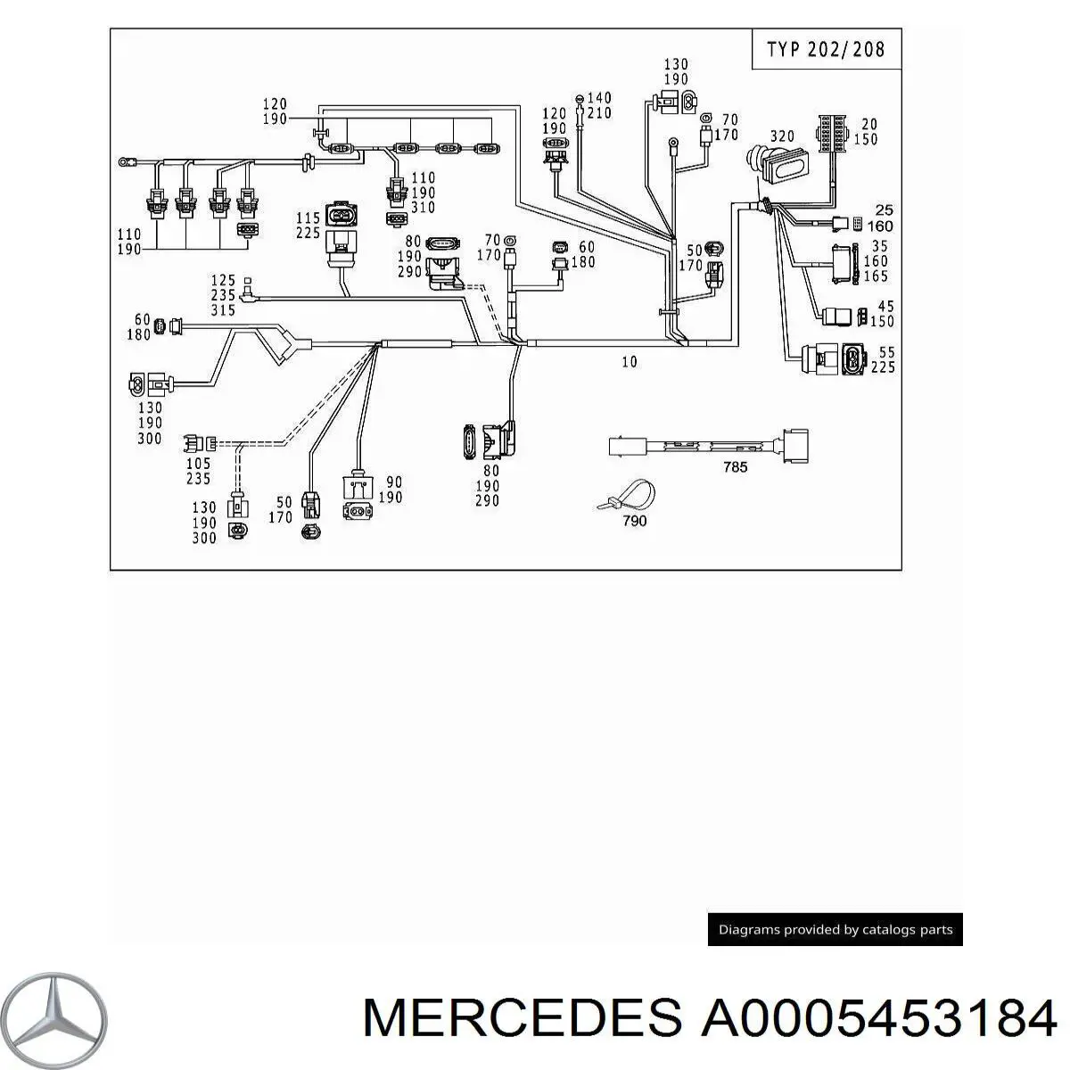  Mercedes A0005453184 ціна, від 197.01 USD