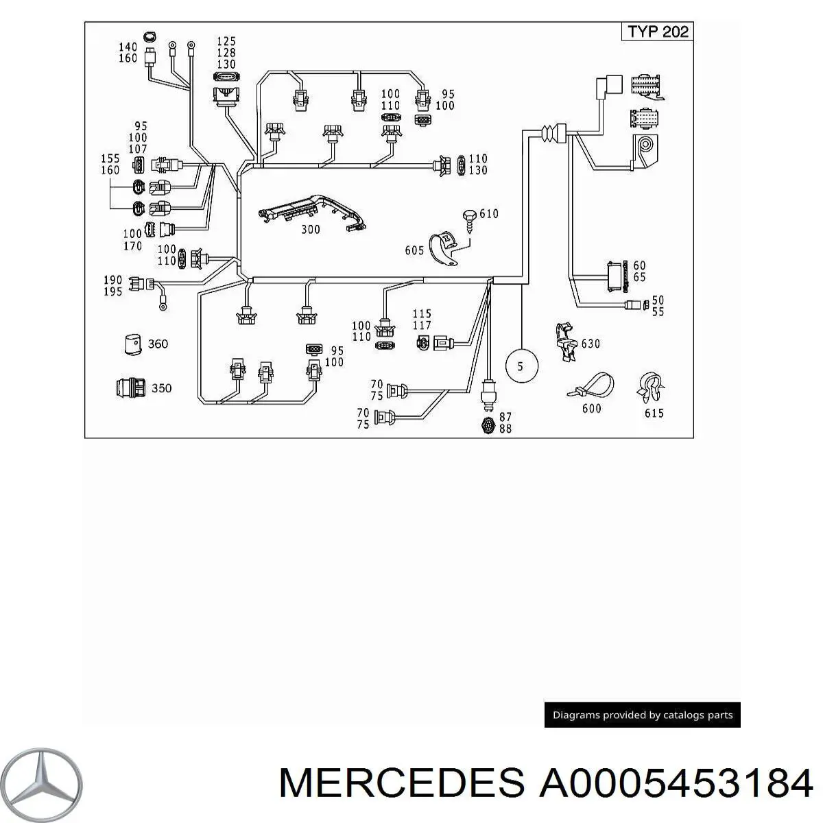 Купити A0005453184 Mercedes 