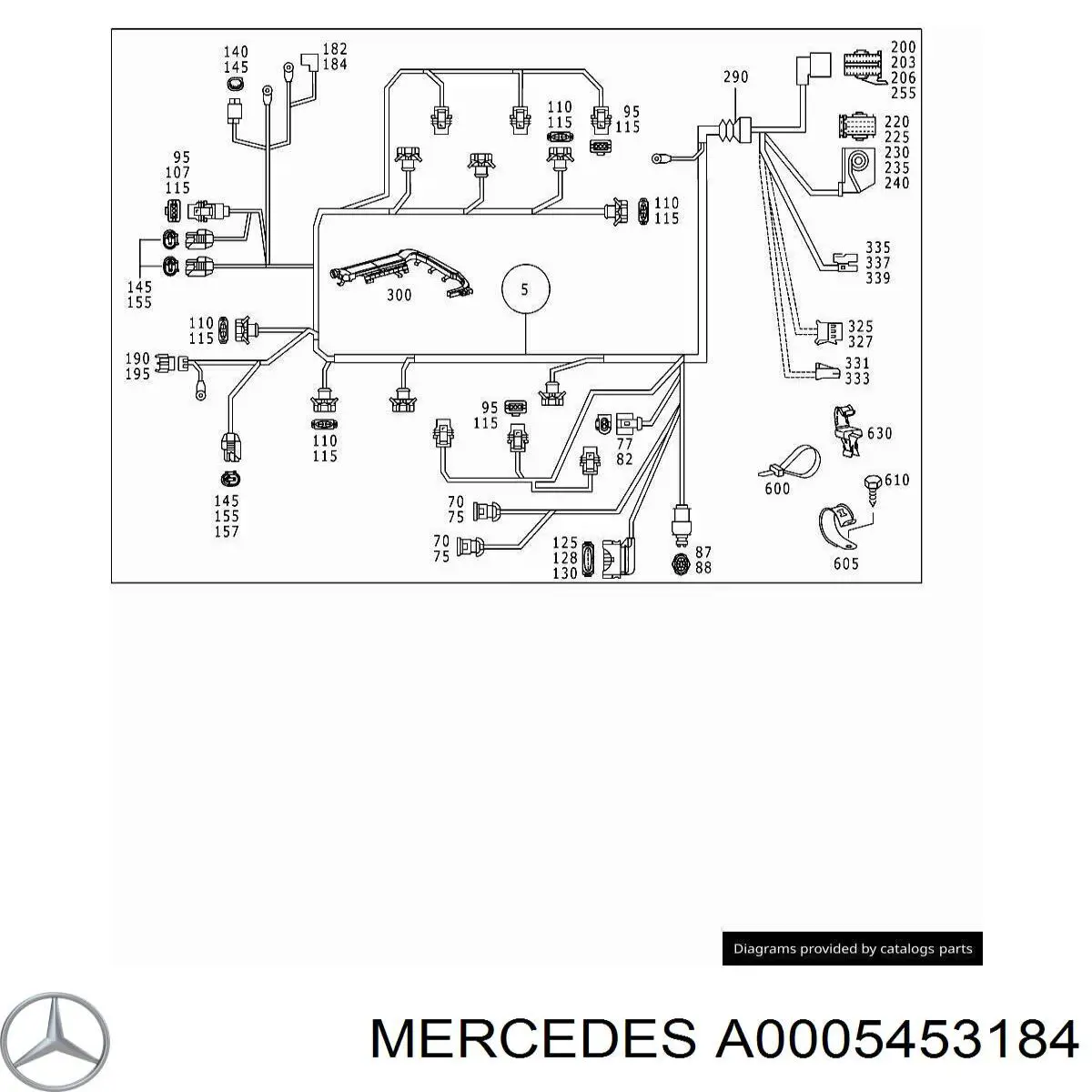  Mercedes A0005453184 ціна, від 197.01 USD