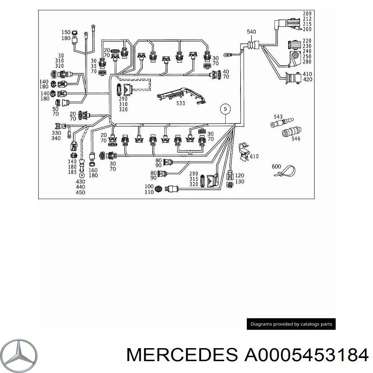 Купити A0005453184 Mercedes 