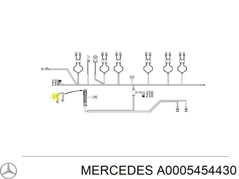 щиток приладу Mercedes A0005454430 ціна, від 2.53 USD