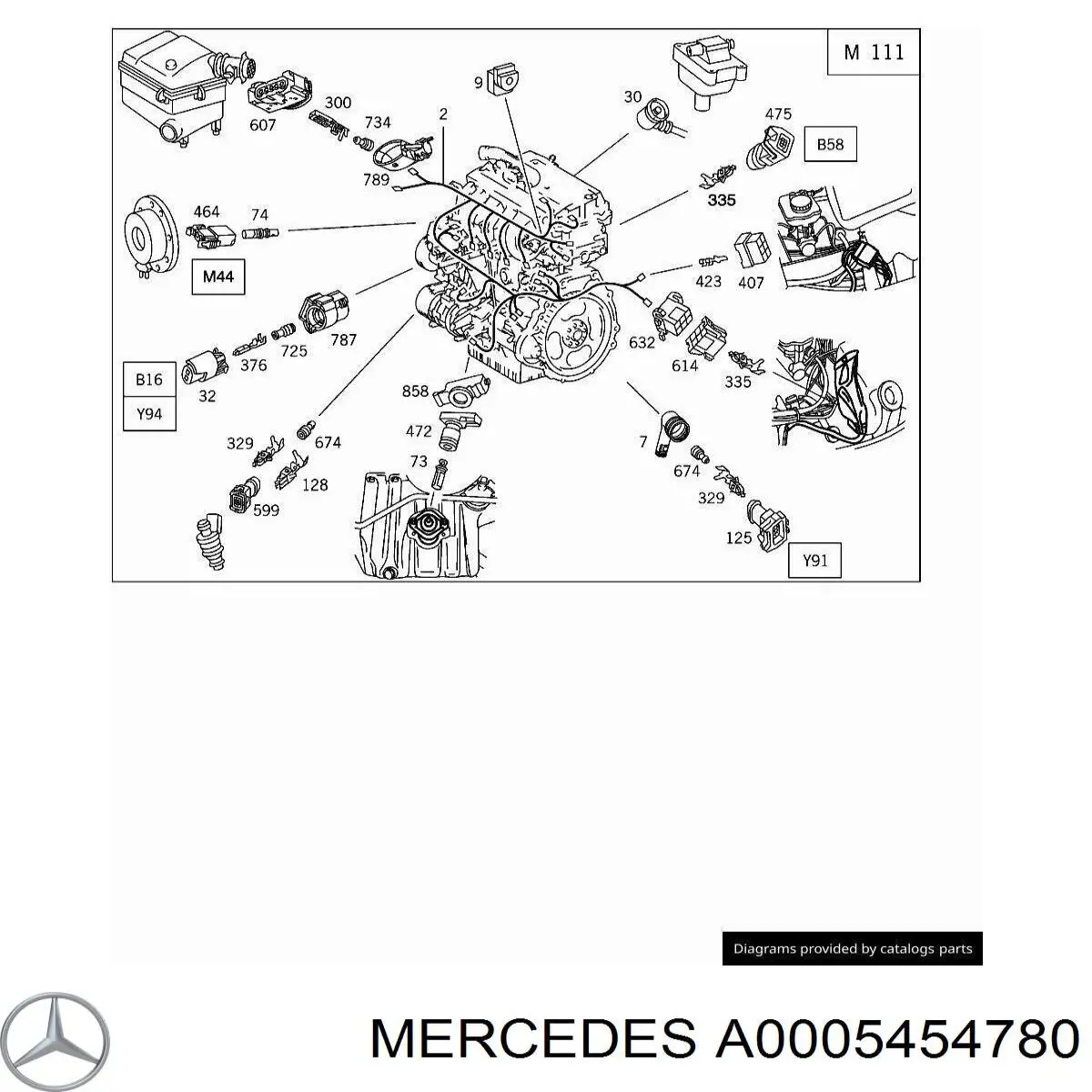 Купити A0005454780 Mercedes 