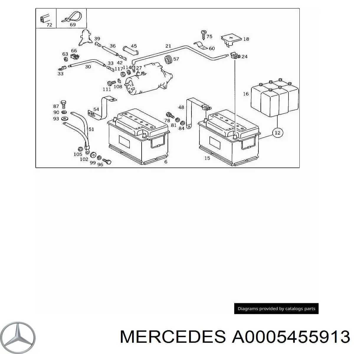 A0005455913 Mercedes Перемикачі електричні (перемикач світла центральний)