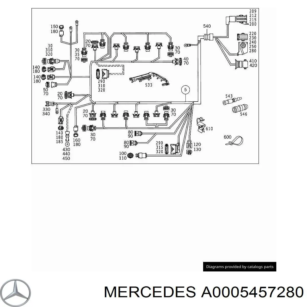 Купити A0005457280 Mercedes 