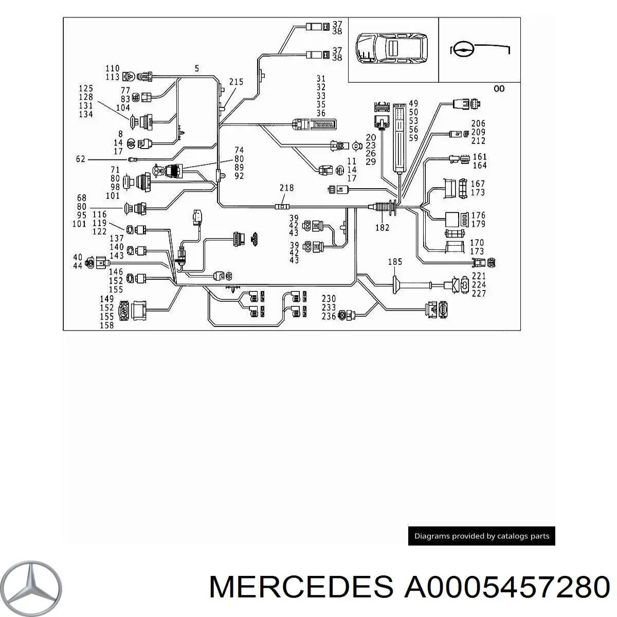  Mercedes A0005457280 ціна, від 2.11 USD