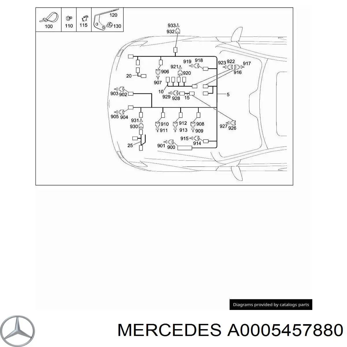  Mercedes A0005457880 ціна, від 1.25 USD