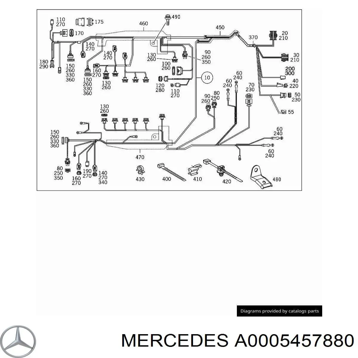  Mercedes A0005457880 ціна, від 1.25 USD