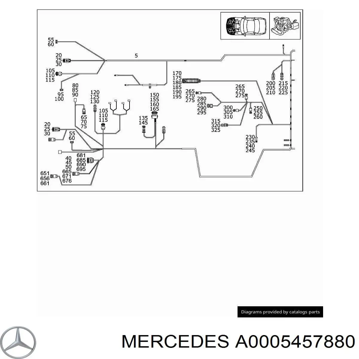 Купити A0005457880 Mercedes 