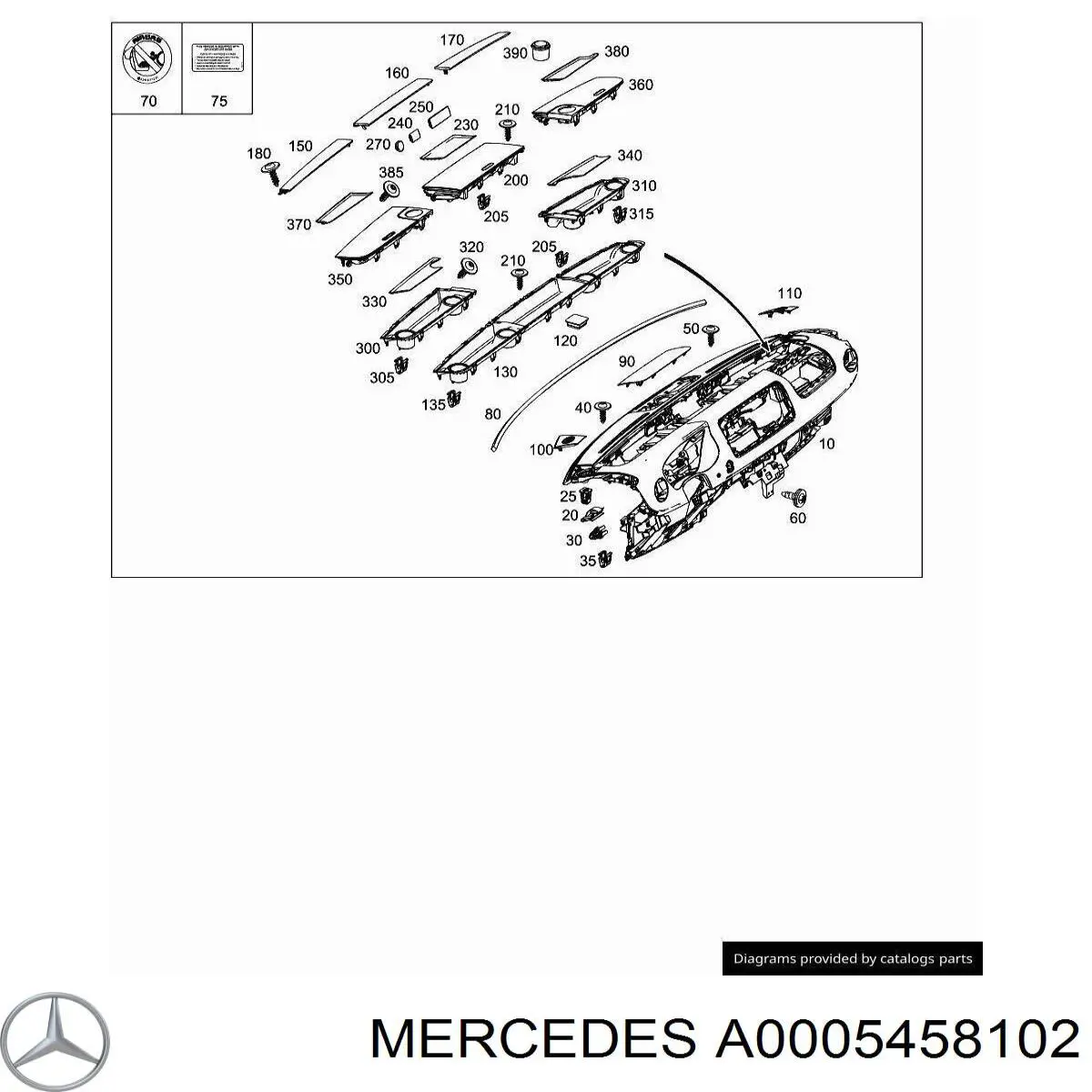 Купити A0005458102 Mercedes 