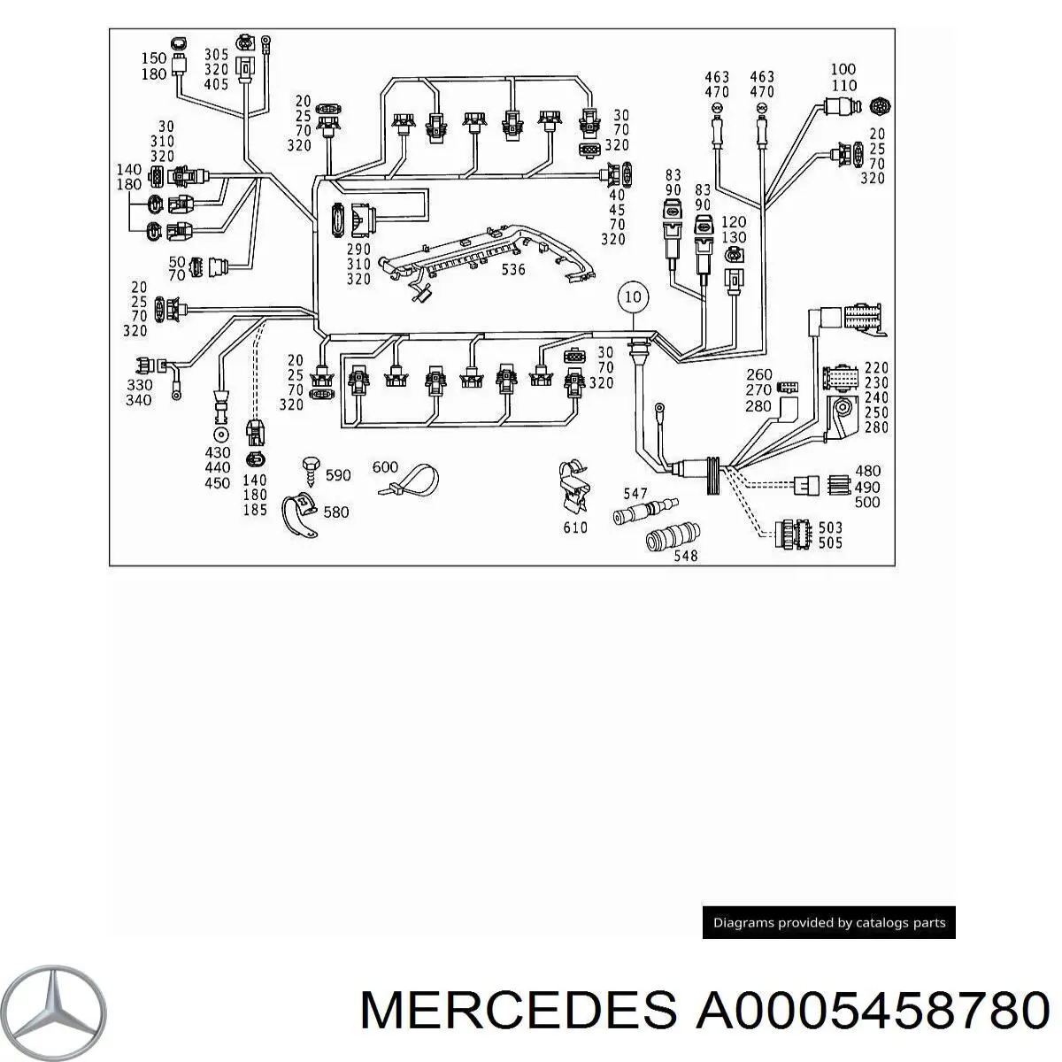  Mercedes A0005458780 ціна, від 4.13 USD