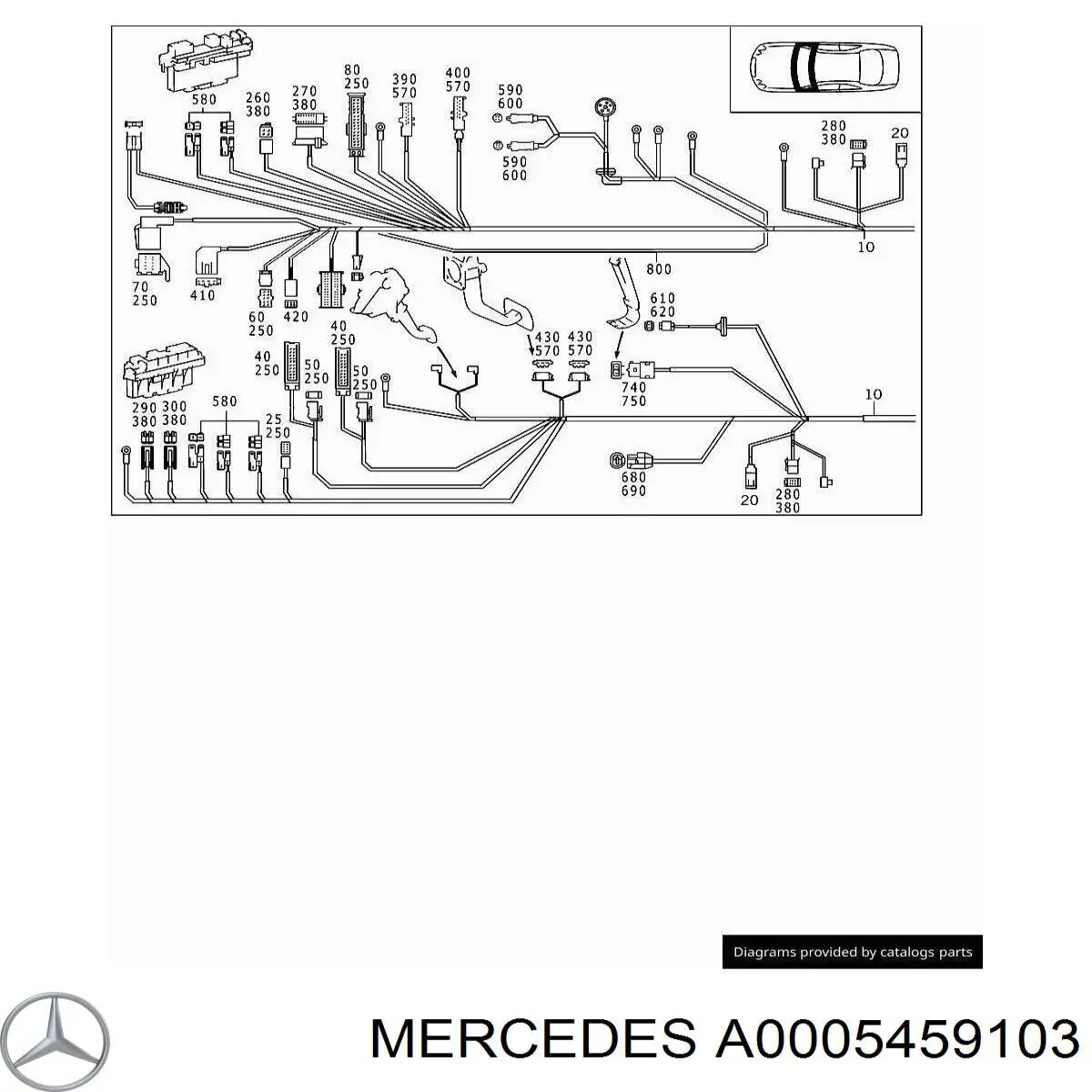  Mercedes A0005459103 ціна, від 3.80 USD