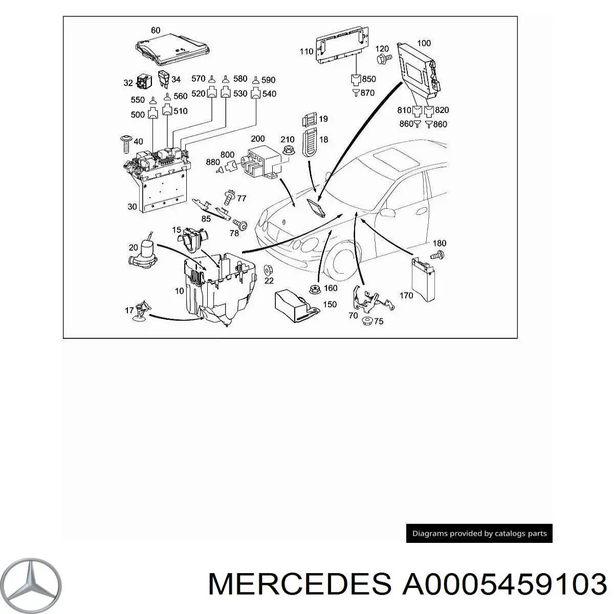 Купити A0005459103 Mercedes 