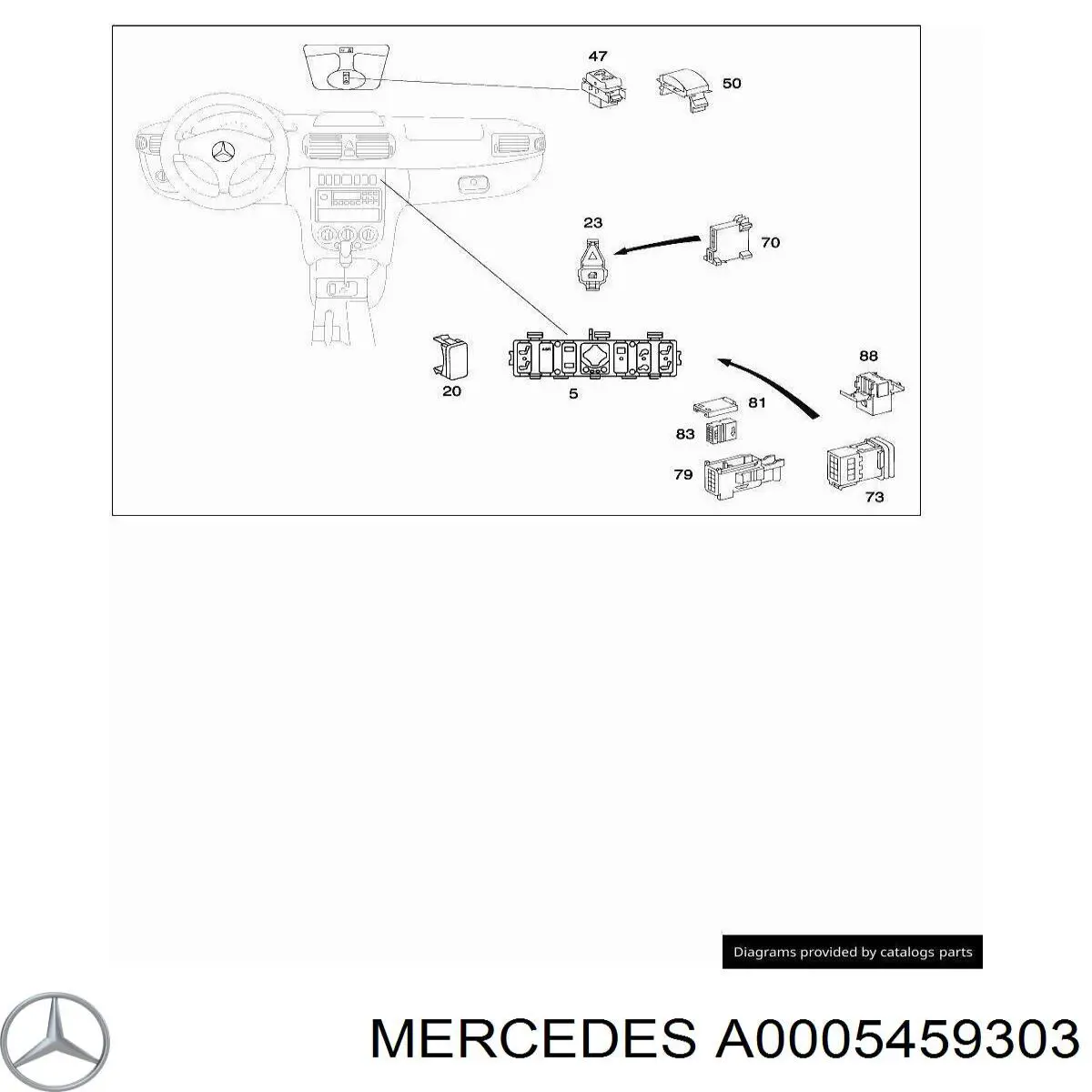  Mercedes A0005459303 ціна, від 2.53 USD