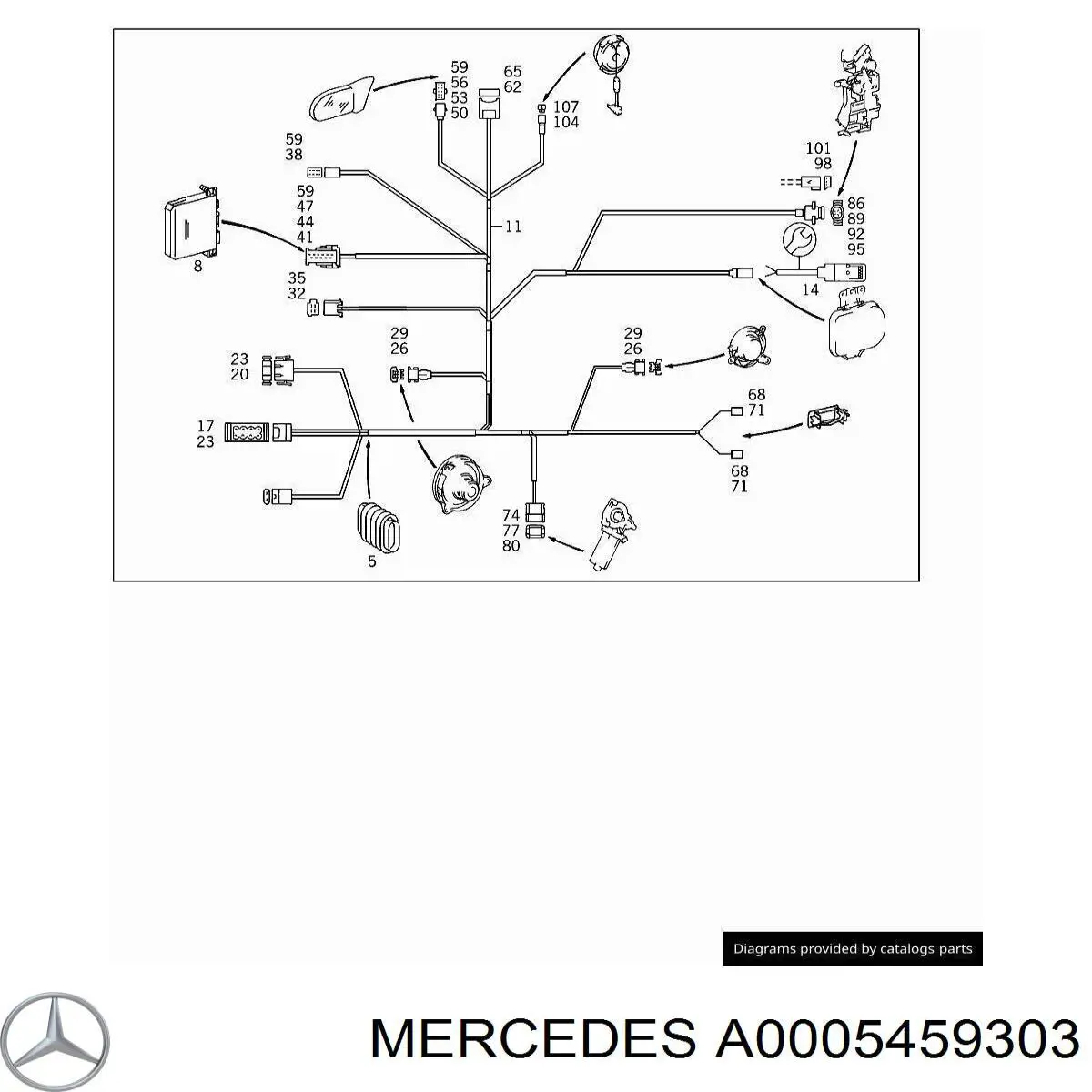 Купити A0005459303 Mercedes 