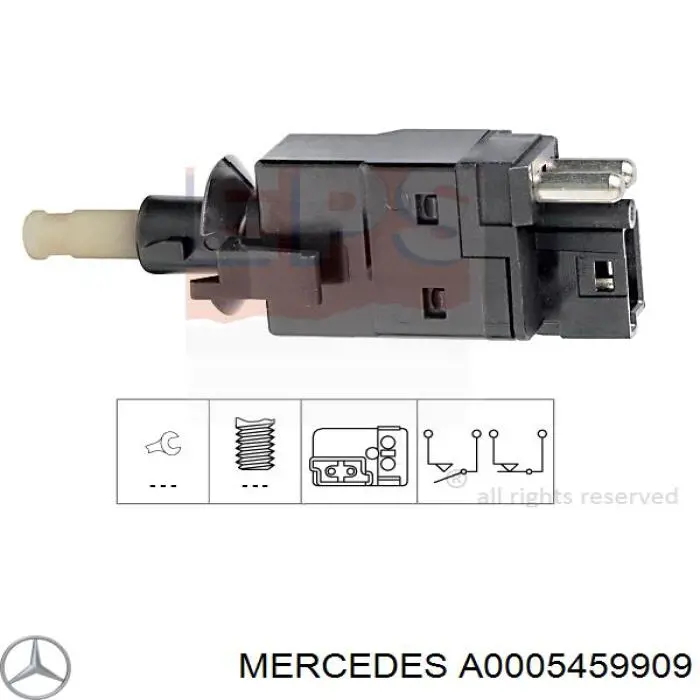 Купити A0005459909 Mercedes Датчик педалі гальма